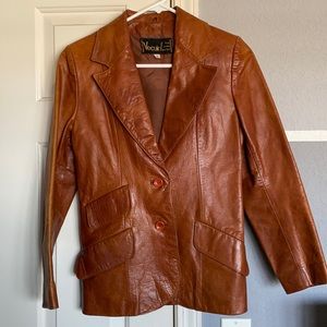 Women’s vintage leather jacket